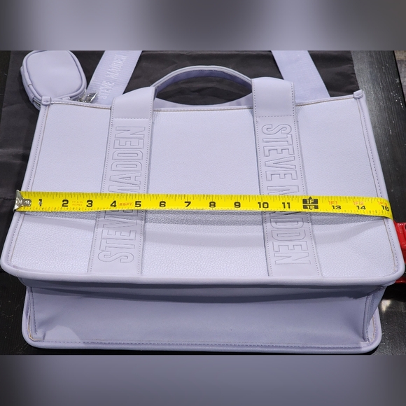 *NWT* STEVE MADDEN | Bwebber Satchel & Crossbody Bag | Light Lilac - Picture 12 of 16